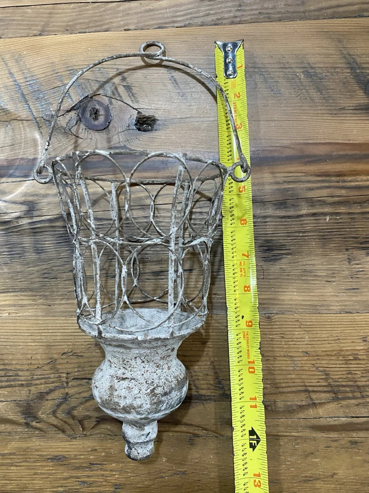 Nuevo sin etiquetas Candelabro/Florero Colgante Estilo Granja Shabby Chic Foto 3 de 4