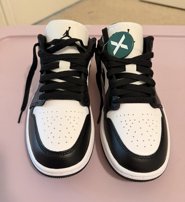 Jordan WMNS Air Jordan 1 Low Panda Black/White Low Top Leather (Women s 6)