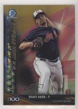 2017 Bowman Chrome Scouts Top 100 Gold Refractor 45/50 Brady Aiken #BTP-61 0b2