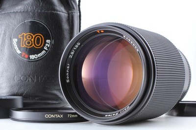 AEG【 Almost Unused 】Contax Carl Zeiss Sonnar T* 180mm f/2.8 Lens C/Y Mount JAPAN