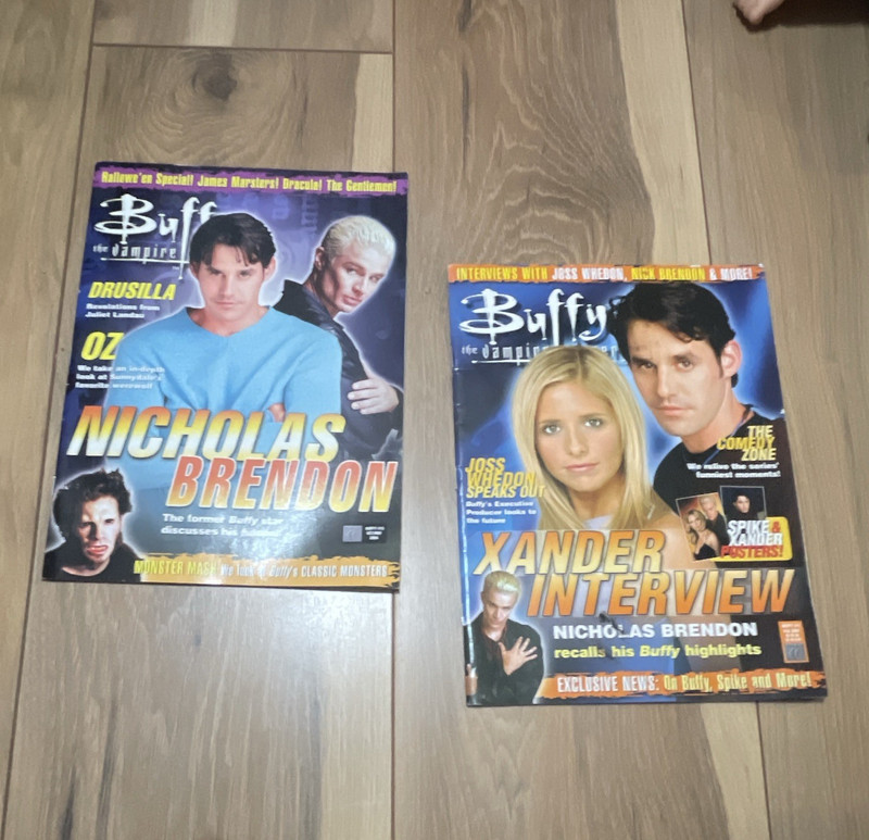 Buffy the Vampire Slayer Magazine Lot of 2 Sept 2004 Nicholas Brendon Illus