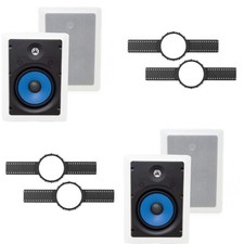 2-Legrand MS3651 3000 Series 6.5" In-Wall Speakers (Pair) + INSTALL KIT (PRE ...