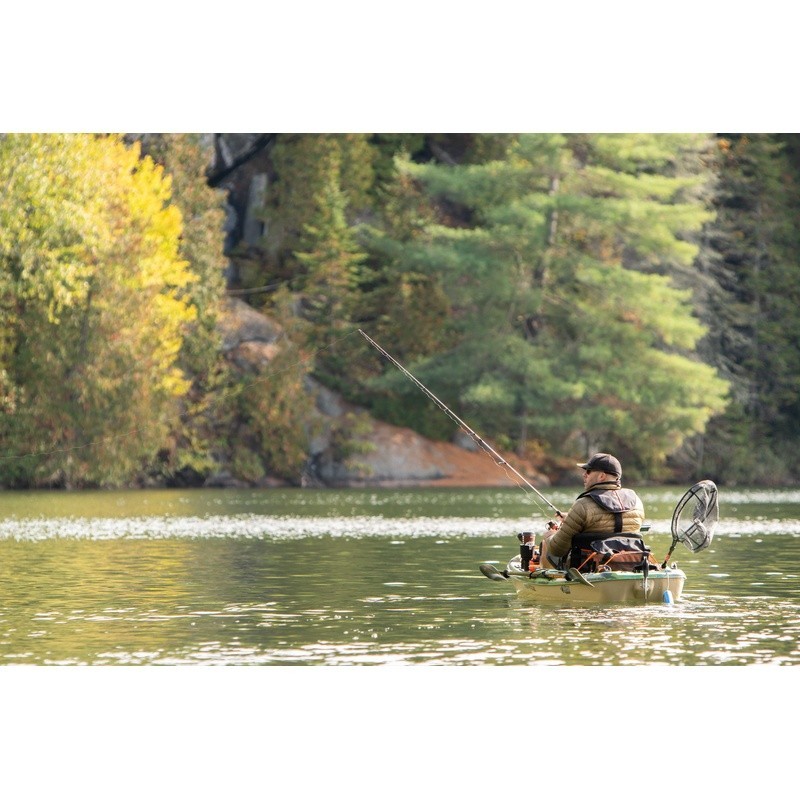 Fishing Storage Crate Bag W/ Rod Holder Adjustable Strap Heavy Duty Polyester