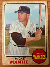 NEW YORK YANKEES: 1968 Topps #280 Mickey Mantle - Low-Grade *Creased*