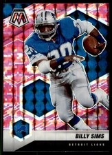 Billy Sims 2021 Panini Mosaic Pink Camo Prizm Refractor #76 Detroit Lions