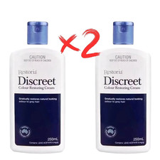 New 2 X 250ml Restoria Discreet Unisex Hair Color Restoring Cream Natural