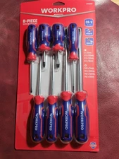 WorkPro Tools 8 Piece Screwdriver Set New Magnetic LIFETIME WARRANTY