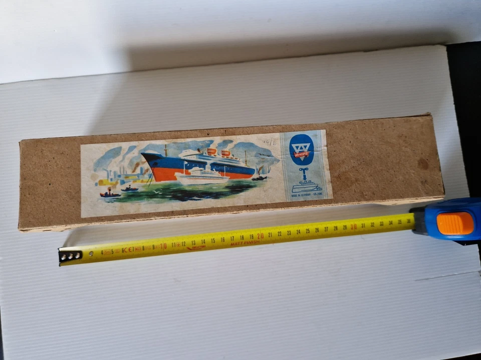 ARNOLD jouet tole GERMANY us zone BOITE VIDE ORIGINALE bateau cij jep fj - Photo 2/4