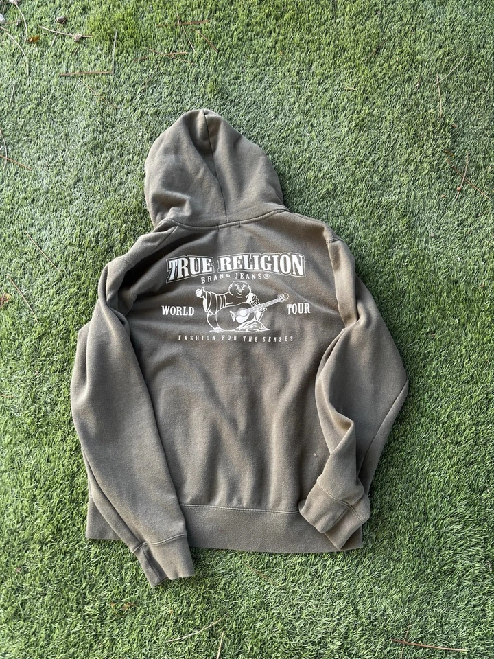 True Religion 2 piezas Sudadera Verde Oliva Para Hombre Polar Chándal Conjunto de Regalo Nuevo con Etiquetas Foto 4 de 4
