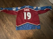 Vintage Colorado Avalanche Jersey Sakic 19 KOHO XXL