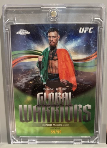 2026 Topps Chrome UFC Conor McGregor Global Warriors Green /99 #GW-8 SP