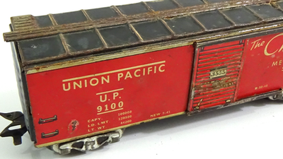Vintage Marx 3555 Box Car The Challenger Union Pacific 9100 O
