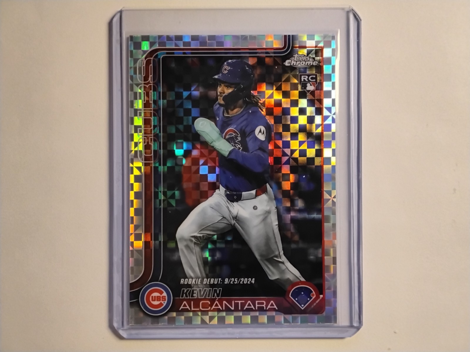 2025 Topps Chrome Update Kevin Alcantara (RC) #USC25 X-Fractor Chicago Cubs