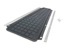 Fußmatte Durchstieg schwarz inkl. Trittleisten und Schrauben für Vespa PX 1. Ser