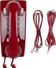 Retro Wall Phones, Old Wall Mounted Phone Landline Phone with Loud Mechanical R