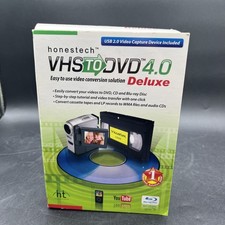 New  Honestech VHS to DVD 4.0 Deluxe LP  Cassette to CD  WMA file converter