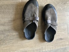 Earth Origins Warm-Lined Suede Clogs Eloise Gray Brick