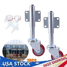 2 5" Spring Loaded Gate Caster, Gate Helper Wheel for Supporting Heavy Duty Gate