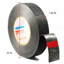 4 Rolls Wire Loom Harness Tape,High Temp Wiring Loom Harness Self-Adhesive Fe...
