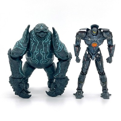 NECA Pacific Rim Gipsy Danger vs Leatherback Kaiju 7'' Action Figure Battle Lot