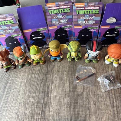Teenage Mutant Ninja Turtles TMNT Kid Robot Figures Lot Tokka April Casey Ace