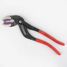 Knipex 10" Pipe Gripping Pliers w/ Replaceable Plastic Jaws for Tube Fittings an