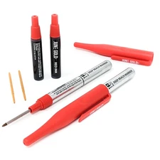 Red Deep Reach Markers 2 Ink Refill Bottles 2 Tip Replacements 30mm Reach Set