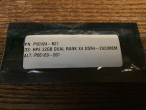 HP 32GB DDR4‑2933 ECC RDIMM PC4‑23400 2Rx4 P00924‑B21