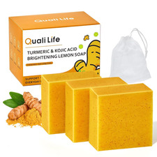 Kojic Acid Turmeric Soap Bar   Dark Spot Brightening  Even Skin Tone with Vitam