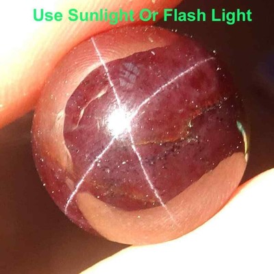 9.55 Cts. Natural Red Star Garnet 4 Rays Round Shape Certified Gemstone