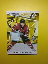 2021-22 UD SP Game Used CHL GOLD Patch 5/49 Danny Zhilkin #53 Guelph Storm