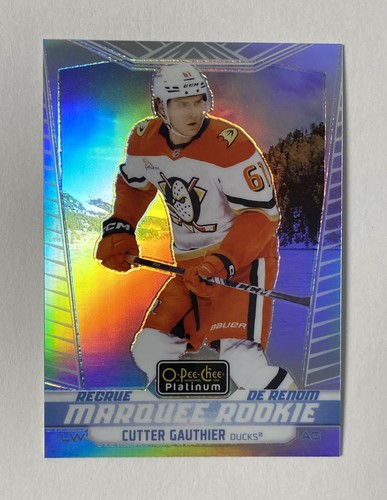 2024-25 UD OPC Platinum POND PARALLEL MARQUEE ROOKIE CUTTER GAUTHIER #201 SSP - Picture 1 of 2