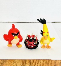 Angry Birds Micro Figures Lot 3 Red Bird Chuck  Star Wars Telepod Read 1.5in