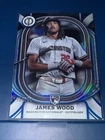 2025 Topps Tribute Rookie RC Blue SP #112/150 James Wood (Washington Nationals)