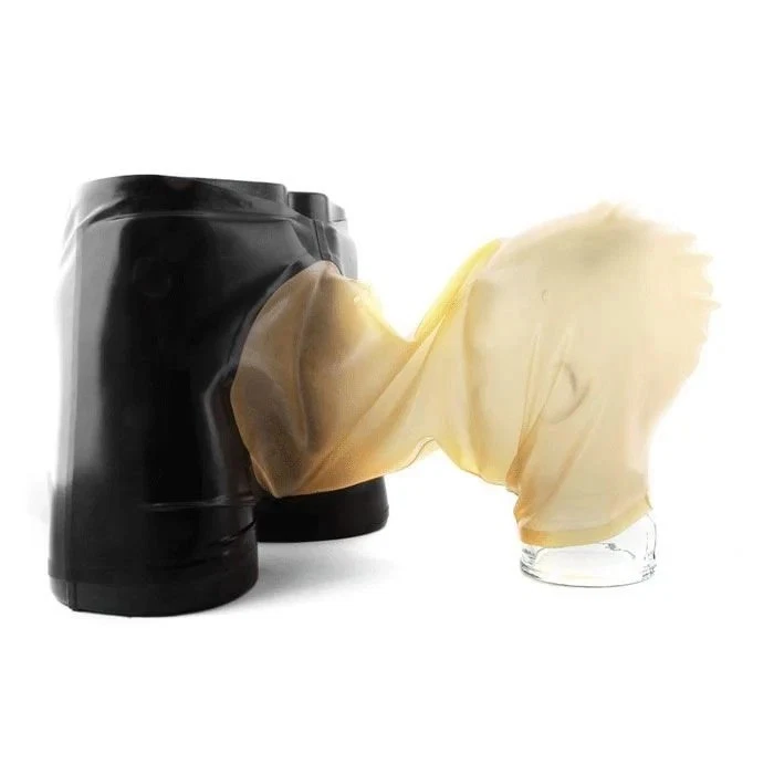 Mens Latex Hoodies Attached Shorts Catsuit By Mouth Fetish Clubwear Custom made