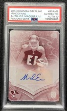 2014 BOWMAN STERLING MIKE EVANS ROOKIE, #BSA-ME, AUTO, PRINTING PLATE, SER # 1/1