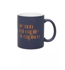 Più Forty +40 Mug Ceramica con Manico 32,5 Cl Stampa "Se Non Mi Capite..." Blue
