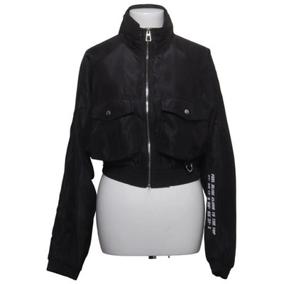 Bershka, Bomberjacke, Damen, Größe: L, Schwarz, Polyester, Einfarbig #8Nm