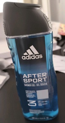 Adidas After Sport 400ml Shower Gel Gel Dusche Neu 3 In 1 Body Haare Gesicht