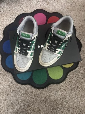 Amiri Skel Low Top Sneakers Size 40 White/Green Men's Used