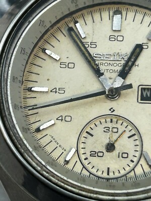 SEIKO Helmet 6139-7100 Chronograph Automatic DAY/DATE May 1976