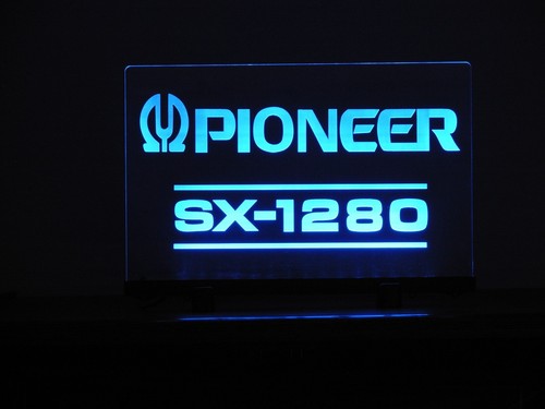 PIONEER SX-1280 ETCHED LED ACRLYIC SIGN