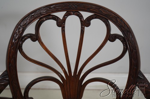 63115EC: Adam Style Carved Mahogany Open Armchair - Picture 6 of 21