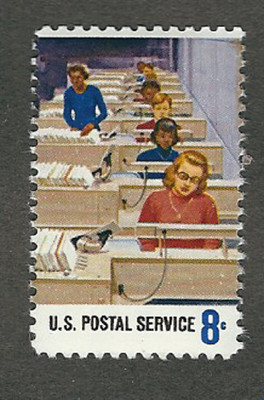 Scott #1495... 8 Cent...Postal Service...7 Stamps...MNH