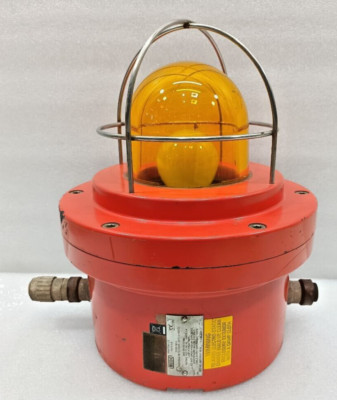 MEDC FB12 Xenon Beacon Orange Light Strobe Light NG16 6JF USED FAST SHIPPING