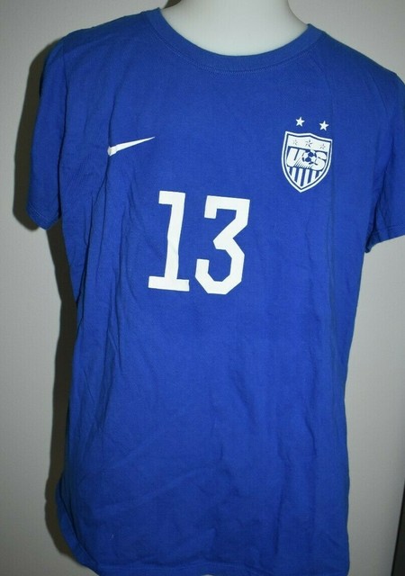 Alex Morgan USA Soccer Jersey Shirt XL Nike Athletic Cut Tee FIFA World Cup | eBay