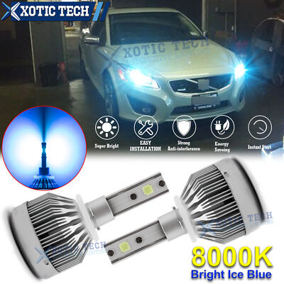 8000k Ice Blue Bright 880 881 LED Headlight Hi/Lo Dual Beam Bulbs