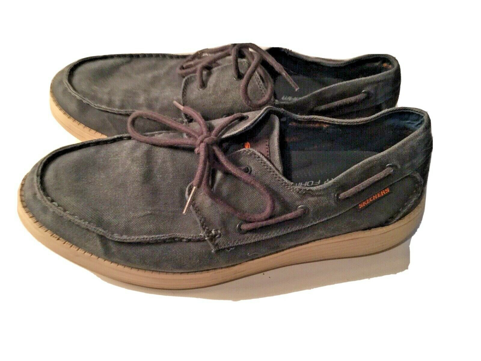 Blue Canvas Casual Lace-Ups Boat Shoes 