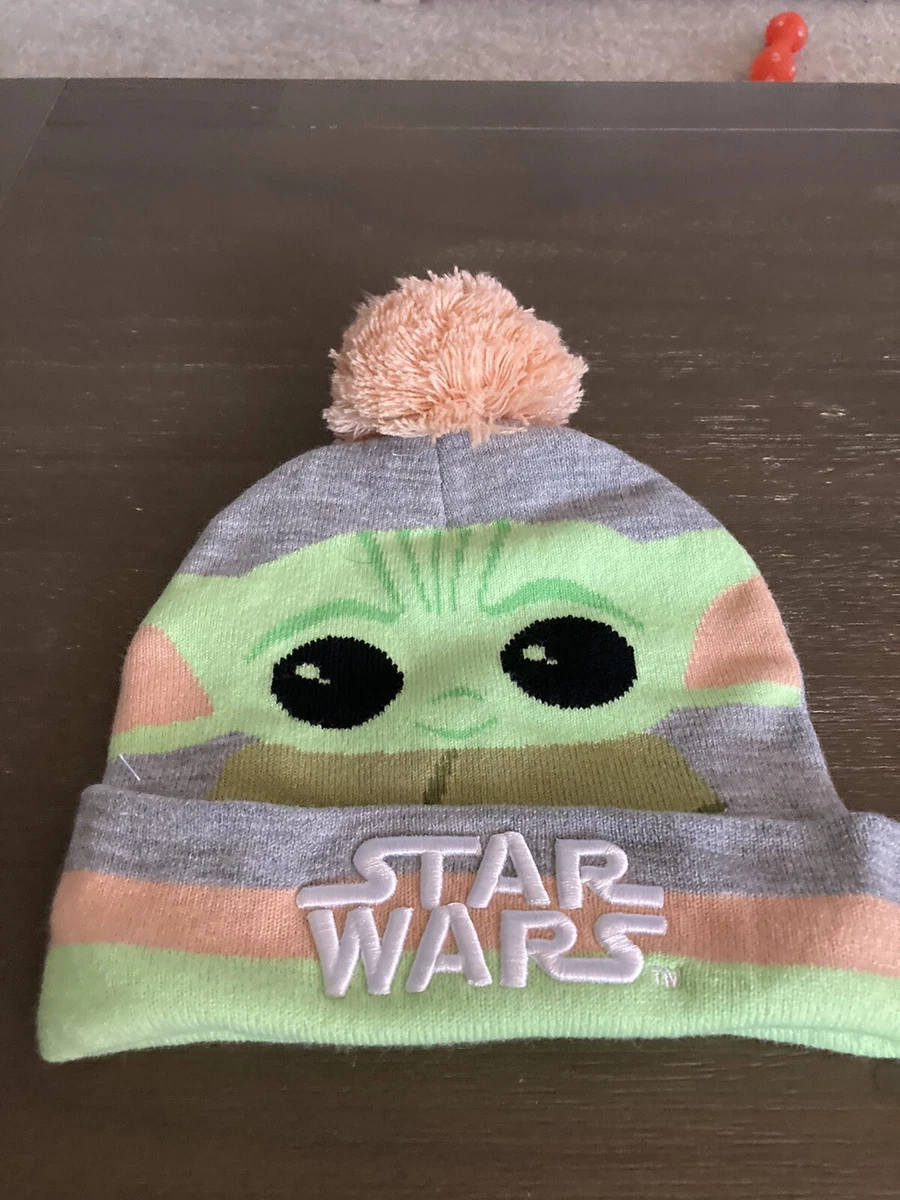 Baby yoda knit hat sales
