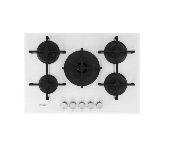 Whirlpool GOA7523/WH Kochfeld 75 Cm Aus WeißEm GehäRtetem Glas-image